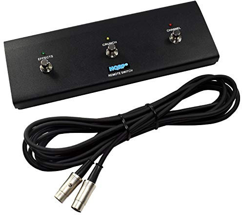 HQRP 3-Tasten-Gitarrenverstärker-Fußschalter, kompatibel mit Peavey 5150 II Gitarrenkopf, Ersatz für Peavey 03582650