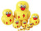 Generisch 10 Stück Nistpuppen | 15cm russische Holzpuppen | Handgefertigte russische Nistpuppen | Stapelpuppen mit Cartoon-Tiermuster, Russisches Nistpuppen-Spielzeug für den Kindertag.