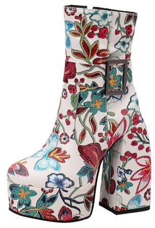 Regali Natale economici Stivali Calzino Donna Stivaletti Donna Moto Stivali Biker Donna Stivali Estivi Donna Morbidi Bassi Stivali Texani Donna Estivi Stivaletto Texano Donna