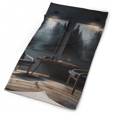 KWQDOZF Es gibt Stühle im Zimmer. Halstuch, Gesichtsmaske, atmungsaktiv, winddicht, Gesichtsschutz, sonnenkühlend, staubdichte Maske, Sturmhaube, Bandana, Kopfbedeckung für Männer und Frauen