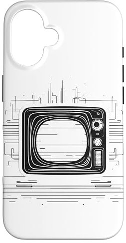 Retro TV Zeichnung Oldschool Liebhaber Retro Party Hülle für iPhone 16