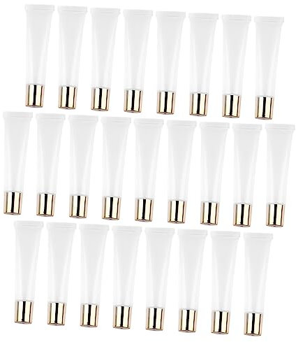 KAILIKETIY 25pcs Lip Balm Containers Empty Lip Gloss Squeeze Tubes for DIY Cosmetics