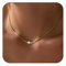 VIROMY Halskette Damen Gold Horizontalen Rand Plattiert 14K Gold Elegant und Zart Frauen Kreuz Halsketten Niedlich Religiösen Minimalist Schmuck
