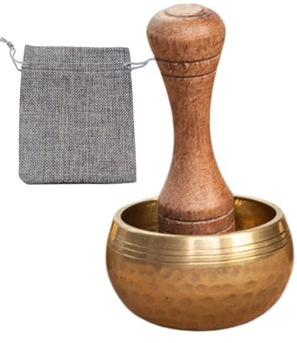 Méditation Bowl, bol de chant | Bol de relaxation,Méditation tibétaine Yoga Singing Accesstes Set avec un maillet en bois pour les rassemblements spirituels CHAKRA Équilibrage