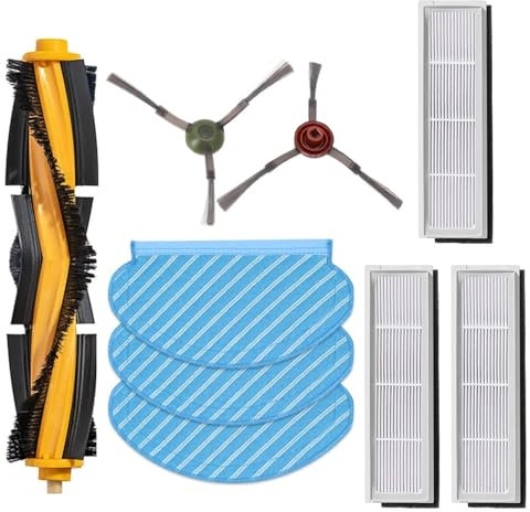 MEXWLOP Roller Brush Filters Replacement Parts，for Yeedi， Vac 2 Pro Vacuum Cleaner Dry And Wet Usage Mop Cloths Pad Floor Cleaning Robot Mop Pad Replacement