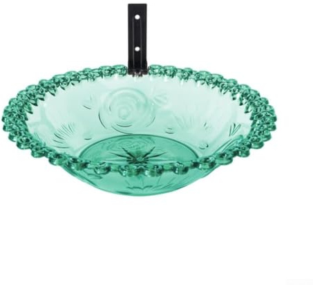 Vogeltränke für den Garten, lockt Wildvögel an, mit geräumigem und antresistentem Design (grün)