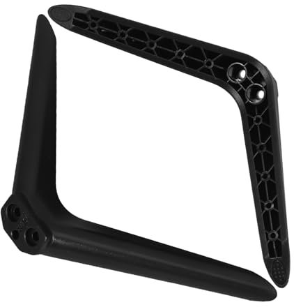 Hemobllo 2 Pezzi Base televisiva porta tv da esterno pezzi di ricambio per televisori basi di appoggio piccolo porta tv viti di montaggio supporto per il titolare della tv plastica Nero