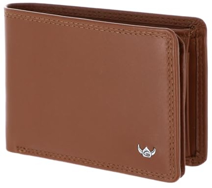 Golden Head Leder Geldbörse Polo RFID Protect Minischeintasche 1196 Cognac braun