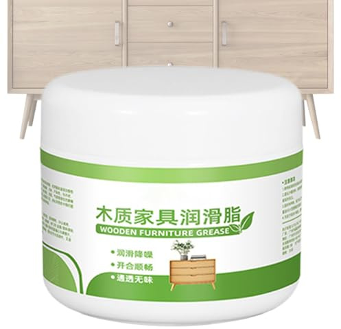 Pâte de pour bois | Lubrifiant réducteur de bruit 35g | lubrifiante pour tiroirs en bois, pour tiroirs, portes coulissantes, placards, cuisine, atelier
