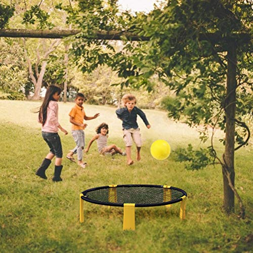 RASTKY Strandballspielset mit Tragetasche für Erwachsene und, Langlebiges Roundnet-Ballspielset mit Hochelastischem Netz für Strand- und Hinterhofcamping (Wie Gezeigt)