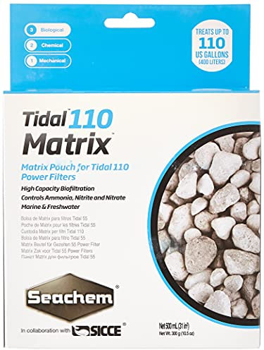 Seachem Matrix Biofilter mit hoher Kapazität, für Marine und Süßwasser, Weiß