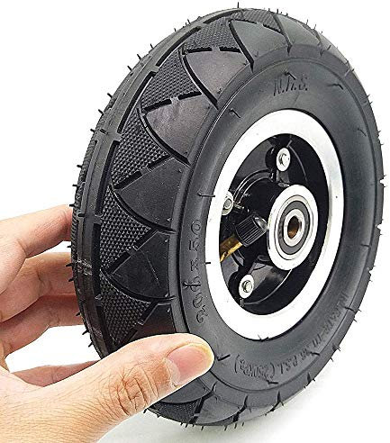 Reifenschlauch, 200 x 50 cm, pneumatisch, mit Radnabenlager für Delphin/Binglan Elektroroller, Vorderrad