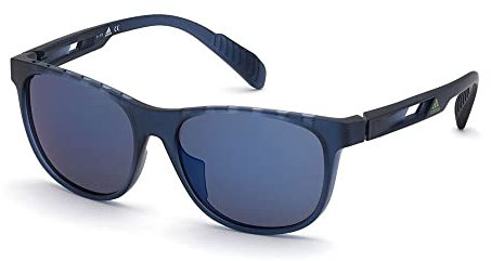 adidas Unisex SP002292V Runde Sonnenbrille, Blau, 55 mm