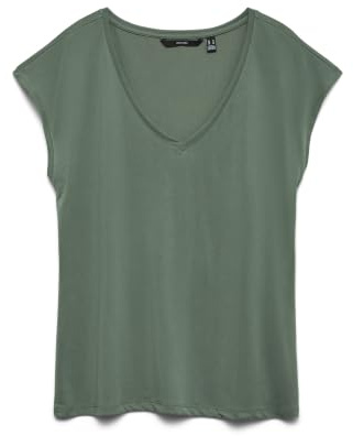 VERO MODA Damen VMFILLI SS V-NECK Tee GA NOOS 10247666