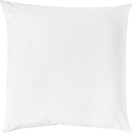 Decoper ® Mako-Satin Kissenbezug aus 100% Baumwolle | Atmungsaktiv & kuschelig weich | Farbe Weiß | 1 teilig - 80 x 80 cm