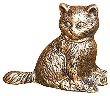 JTRHD Door Stopper Doorstop Cast Iron Cat Door Stop Rustic Cute Wedge Stopper Home Gift Rust Proof for Home Office (Color : Brass, Size : One size)