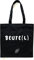 Donari® Baumwolltasche Schwarz mit Spruch - Jutebeutel Einkaufen - Stoffbeutel für Lebensmittel aus 100% Baumwolle - Stofftasche nachhaltig Bedruckt für den Einkauf (Beute(l))