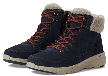 Skechers Damen Glacial Ultra-Woodsy Mode-Stiefel, Marineblau, 37 EU