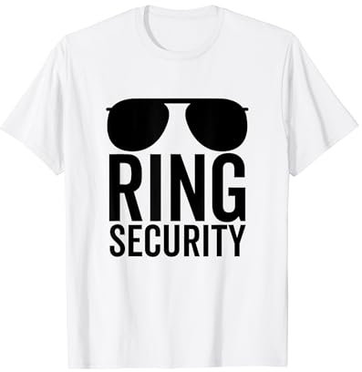 Ring Security Ring Bearer Jungen Hochzeit Party Sonnenbrille T-Shirt