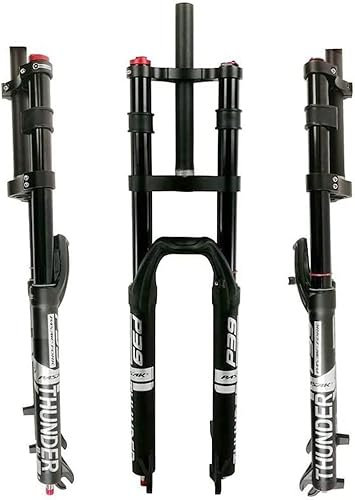 Forcella Discesa, Forcella Anteriore DH Doppia Spalla Ammortizzatore Ad Aria Per Bicicletta Con Smorzamento Freno Disco Corsa 160 Mm Forcelle 9 Mm QR 26/27.5/29'' D,26inch