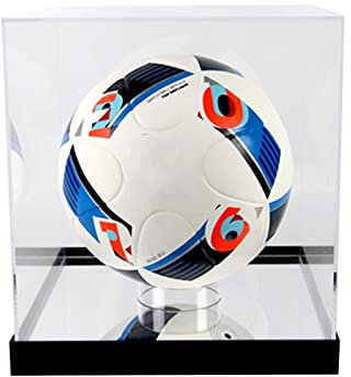 LXBAMKEA Acryl Vitrine Schaukasten, Klar Staubdicht Schutz Würfel Mit Kugelruhe, Baseball Basketball Fußball Golfbälle Veranstalter, Figur Sammlerstücke Lagerung Box