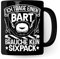 Bartträger Tasse, Ich trage einen Bart - brauche kein Sixpack, Bart Geschenkidee, lustiger Spruch Mann mit Bart, Geschenk Kollegen Freund Kumpel Kaffee-Becher (Schwarz)