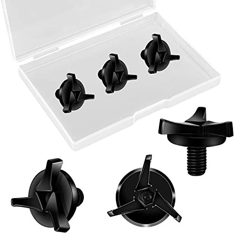 SAVITA 3 Pièces Vis de Casque Moto, Vis de Visière de Casque de Moto Vis pour Visière de Casque Accessoires pour Casque de Moto (Noir)