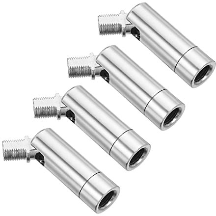 PATIKIL 90/350 Gradi Inclinato Soffitto Luce Adattatore, 4pz M10 Filetto Lampadari Soffitto Pendente Illuminazione Adattatore per Angolo o Irregolare Soffitto, Cromo