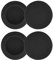kwmobile Pads for Headset/Overear headphone Headphone Ear Covers (Set of 4) - Inner Size of 6.5 cm - Black