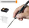 CCDSO Mini Electric Soldering Iron Kit TS101, Adjustable Temperature 50℃-400℃, Programmable, Type-C, OLED Display, Black