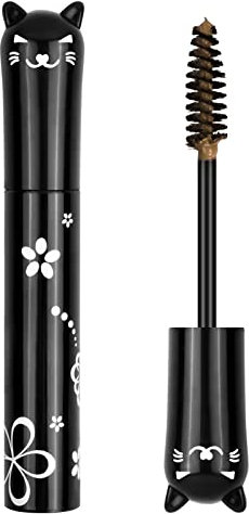 Mascara Effetto Volume e Lunghezza, Multicolore Intenso, Impermeabile e a Lunga Durata con Pennello a Setole Morbide (Marrone scuro)