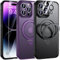 UniqueMe Case for iPhone 14 Pro Max - Scratchproof Dropproof Magnetic Case [5-in-1-Set] 1 Case + 2 Screen Protector + 2 Camera Lens Protector Military Grade Shockproof Cover - Black