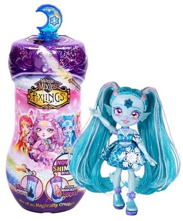 Pixling Mermaid Doll Season 2 - MAGIC MIXIES - Magic Doll in Bottle, 4 to collect, with ingredients