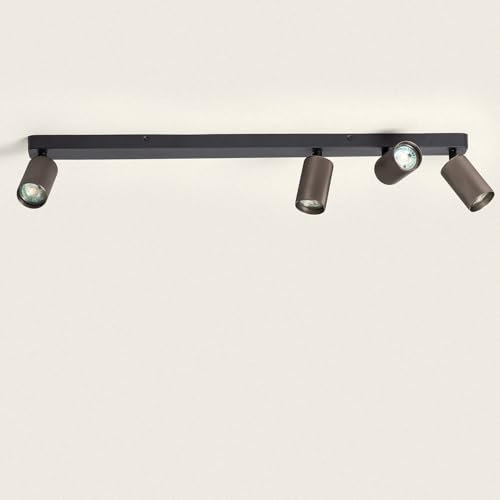 LEDKIA Deckenleuchte Aluminium Breixo 4 Strahler Bronze
