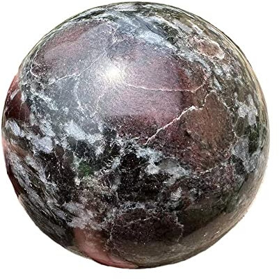 CZAOINCU 8-9 cm Cristallo Naturale Granato Sfera Sfera Decorazione casa Pietra Raccolta domiciliare