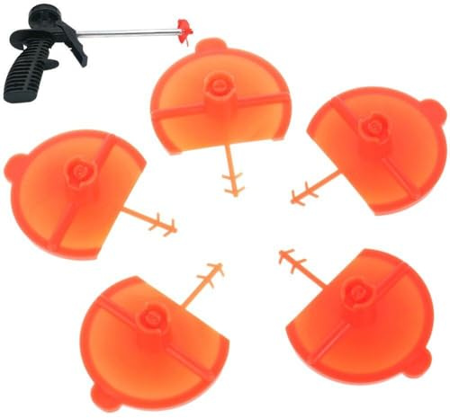 5pcs Flache Fan Spray Düse Polyurethan Schaum Pistole Düse Schaum Füllstoff Kartuschenpistole Düse Schäumen Jet Kleber Pistole Düsen