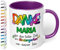 True Statements Dankeschön Kita Abschiedsgeschenk für Erzieherin: Keramik-Tasse personalisiert „Danke WUNSCHNAME – für die tolle Zeit im Kindergarten!“ - 330ml (Violett)