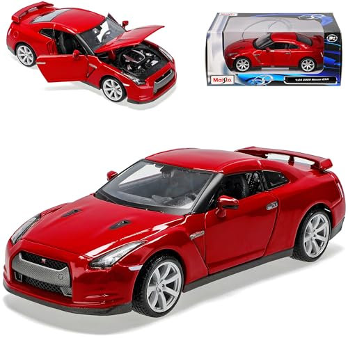 Generisch Nisan Skyline GTR R35 Coupe Rot Ab 2009 1/24 Modell Auto