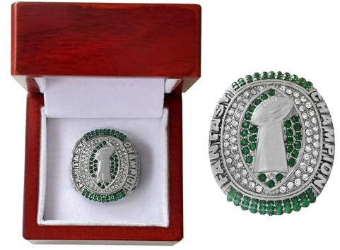 HYKJSHED 2022 Fantasy Football Ring Meisterschaftsring Meisterschaftstrophäenring Displaybox(14)