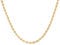 Source 20 inch 18ct Gold plated 4mm thick Braided Rope Chain Necklace