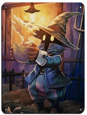 HGEIK Game Final Fantasy IX Poster, Blechschild, Vintage, Metall, Pub, Club, Café, Bar, Zuhause, Wandkunst, Dekoration, Poster, Retro, 30 x 40 cm