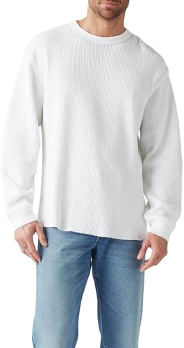 Levi's Men's Ls RLX Thermal Tee T-Shirt, White +, XL