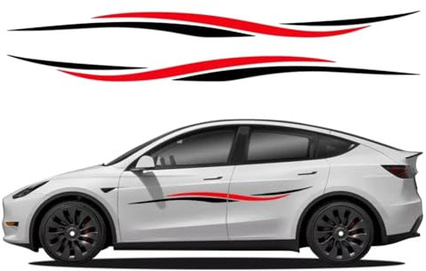 Autotür-Seitenaufkleber-Set, für Tesla Model 3 Y, PVC-Aufkleber, wasserdichte Vinylfolie, Autodekoration, Styling, Außenzubehör
