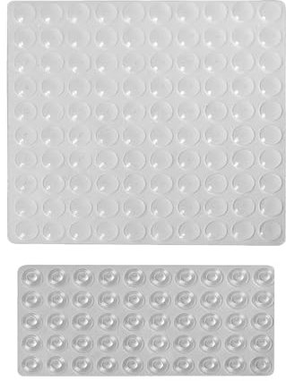 100 Pezzi Ammortizzatore di Colpi, Gommini Silicone Paracolp, Trasparente Gommini Adesivi, Paracolpi Adesivi Piedini di Protettivi per Mobili, Armadiett 10 * 1.5MM, 13 * 5.5MM