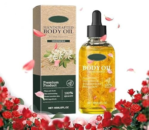 Vanilla Rose Body Oil,Handcrafted Premium Grade Oil for Skin and Hair,Nourishing Hair Care and Body Oil,Body Oils for Women,Nourishing Skin, Nails, And Hair (1 pcs)