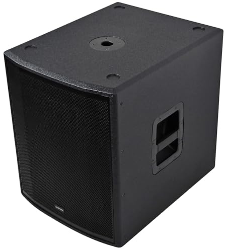 Citronic | CUBA High Power 18 Passive Subwoofer Cabinet 2400W Max Output | Professional PA Speaker for DJs, Live Events & Stage & Permanent Install | Durable MDF with Polyurea Coating & Steel Grille