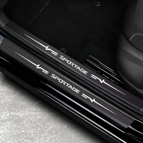 Einstiegsleisten Schutz für Kia Sportage NQ5 2026 2025-2022 Zubehör, (4 Stück) Carbon Folie Einstiegsschutz Auto Schutzfolie Auto Lackschutzfolie