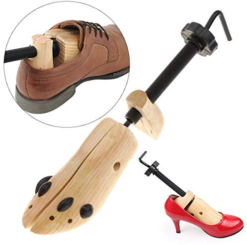 Ruiqas 1 stück nisex Frauen männer Holz Schuhspanner 2-Wege einstellbar schuhformer Expander (Size : L)