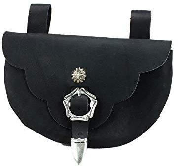 Vehi Mercatus Mittelalterliche Runneburg Tasche Schwarz