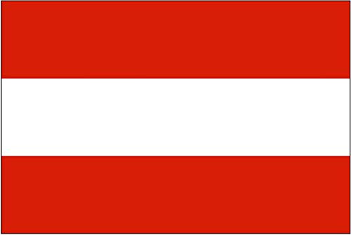 2er Set Österreich Flagge Fahne Aufkleber Vinyl Stickers 10cm
